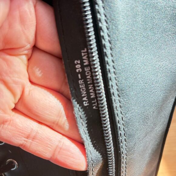 Demonia Ranger Tall Boots Lace Up Platform Dark Academia Wimsicott Chunky 8us - Picture 2 of 9